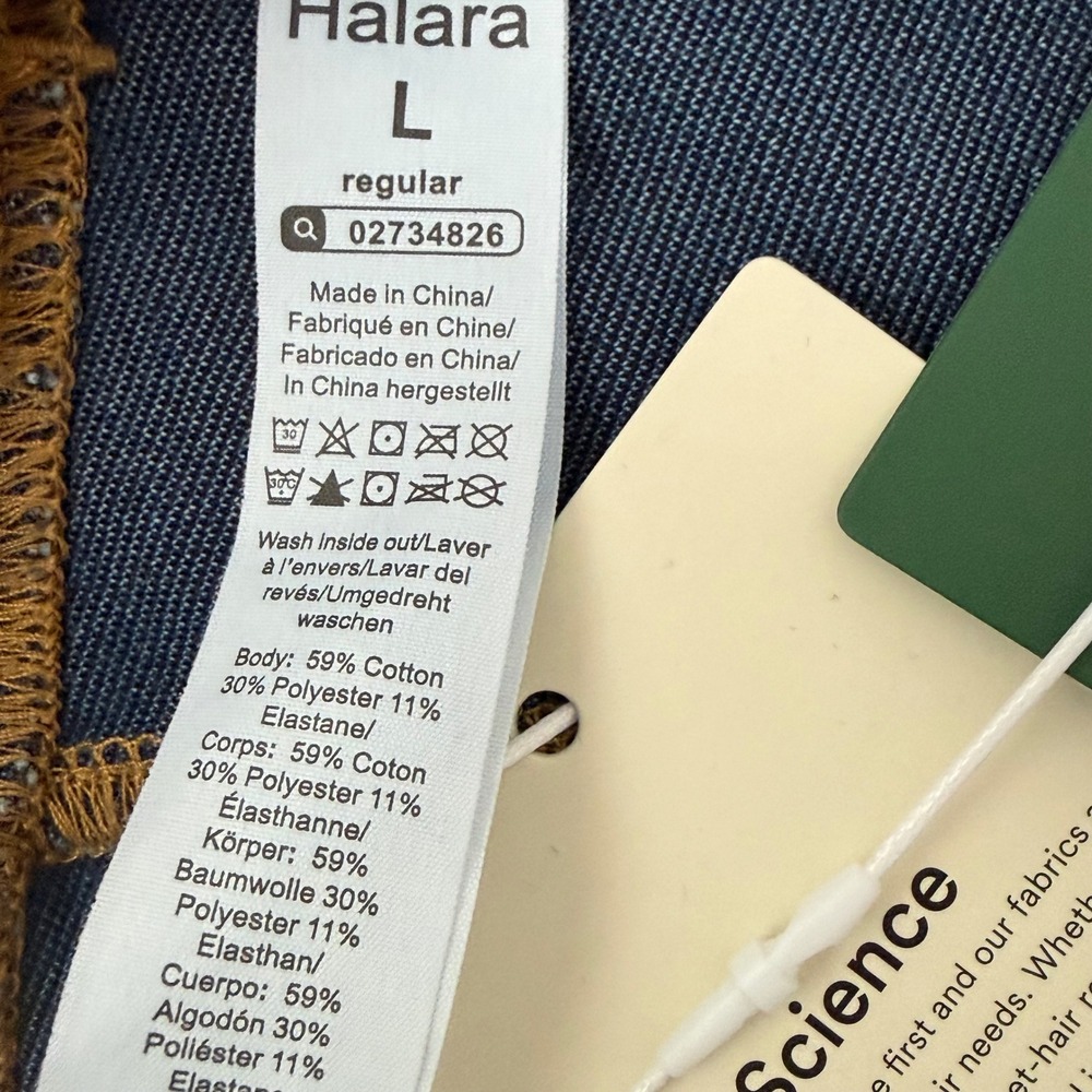 Halara Wide Leg Jeans Womens Large Blue NWT Flex Denim High Waisted Light Wash - Picture 4 of 9